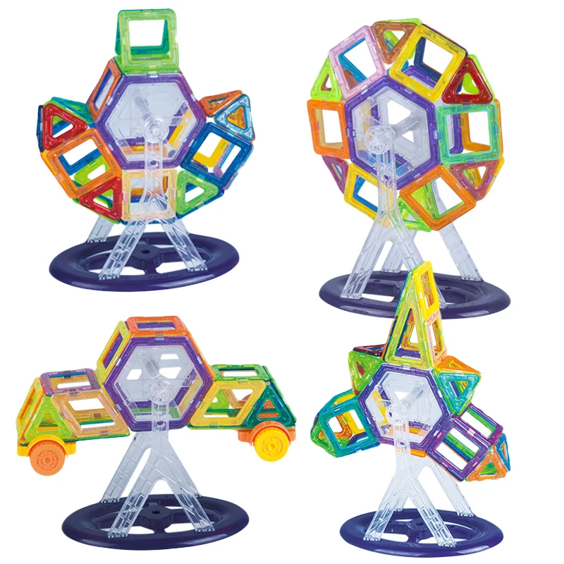 64-184Pcs Kids Magnetic Building Blocks Mini Size Magnet Toys