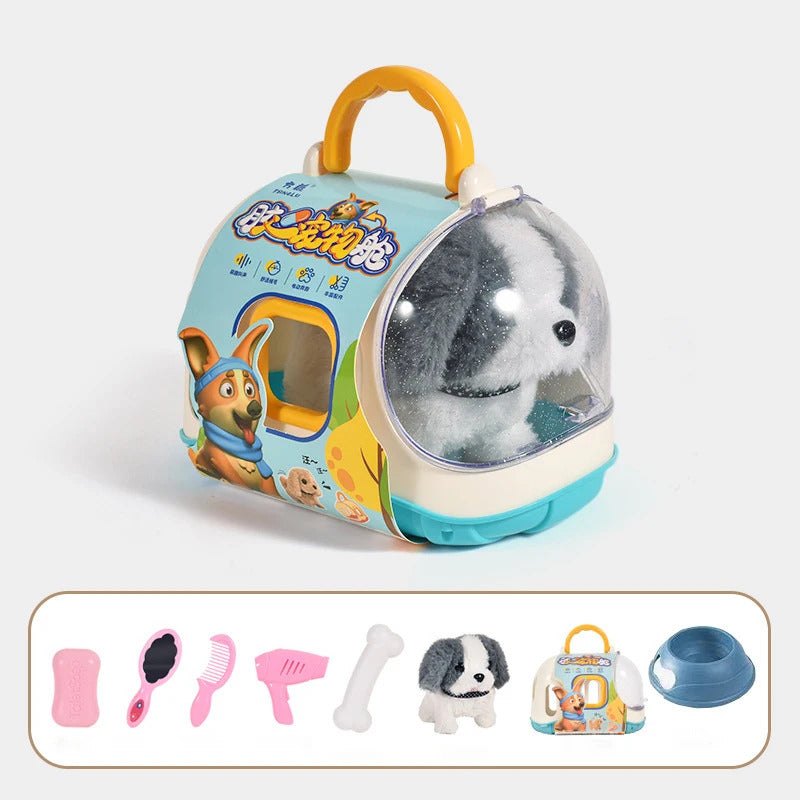 新しい電子歩行インタラクティブ犬ぬいぐるみおもちゃ