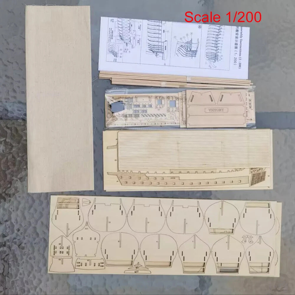 シンプルな構造バージョンのHMSビクトリー船モデルキット