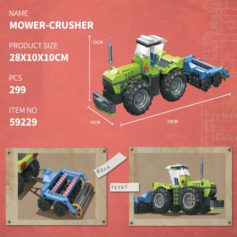 シティファーム 農家 芝刈り機 種まき機 収穫機 ビルディングブロック