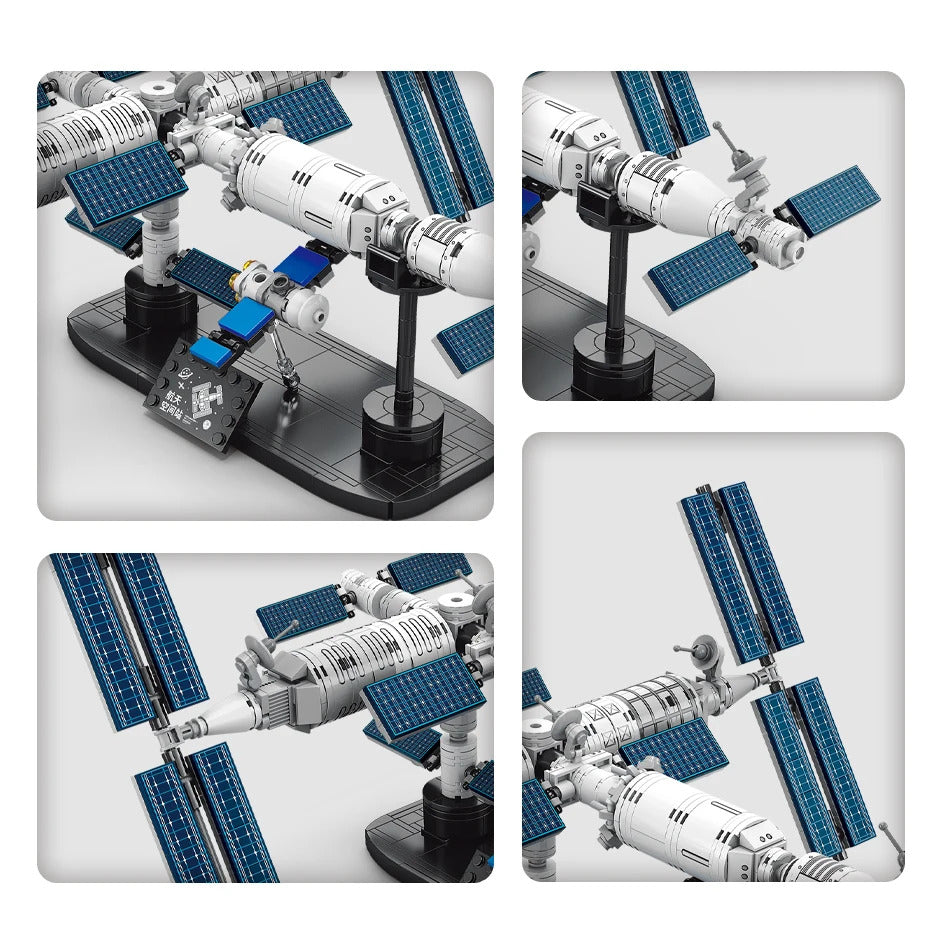 Space Station Building Blocks With Astronaut Figure City