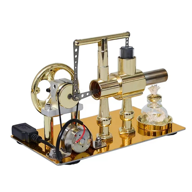 Hot Air Single Cylinder Stirling Engine Invention Collection Toy