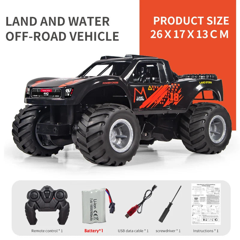 Remote Control Toy 4WD Off Road Amphibious Climbing Vehicle