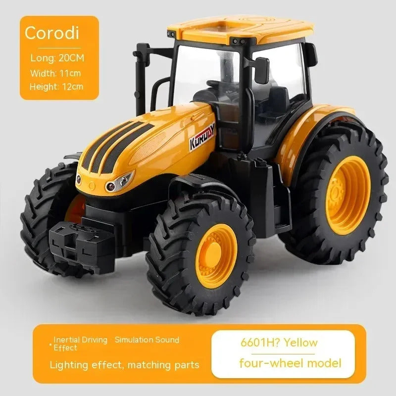 1:24 Alloy Remote-Controlled Tractor Toy