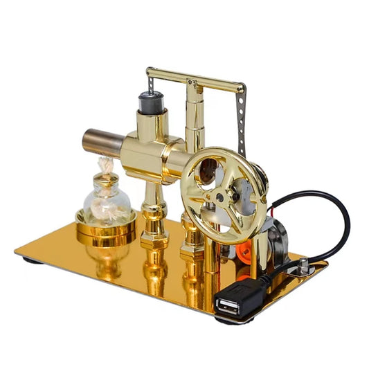 Hot Air Single Cylinder Stirling Engine Invention Collection Toy