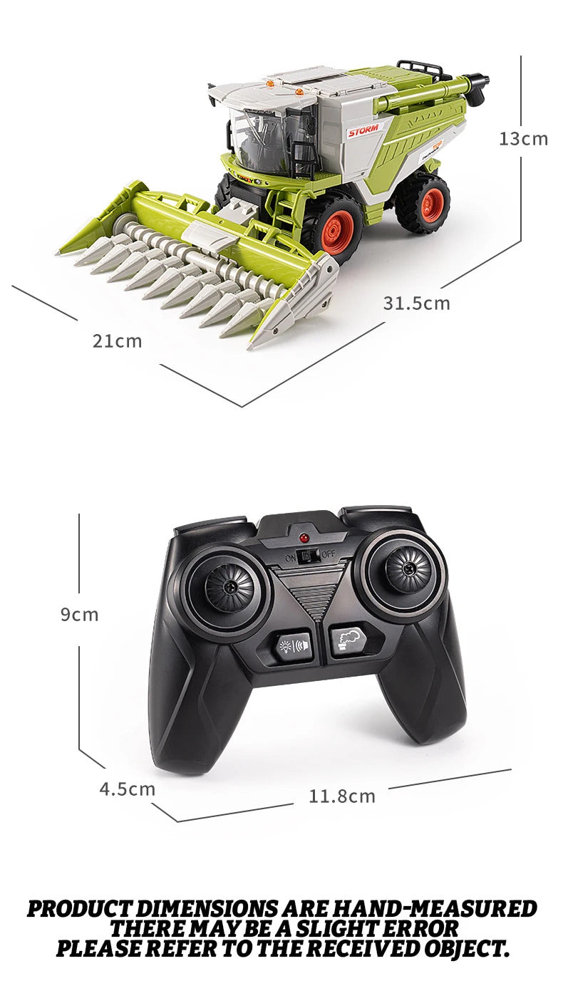 子供用トラックモデル RC ファーマー 1:24 小麦トウモロコシ収穫機