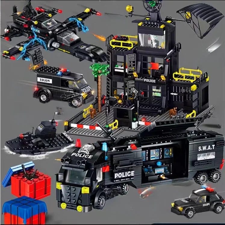 SWAT警察署軍事都市模型セット