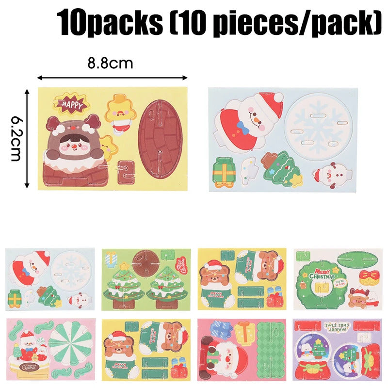 3Dクリスマス楽しい立体手作りジグソーパズル