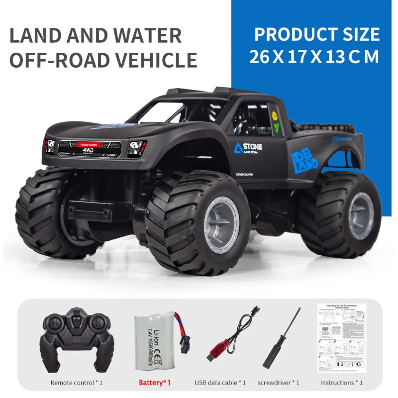 Remote Control Toy 4WD Off Road Amphibious Climbing Vehicle