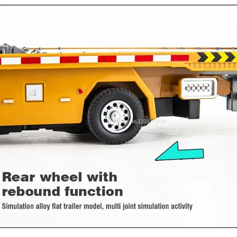 1:32 Engineering Flatbed Trailer Miniature Car Model