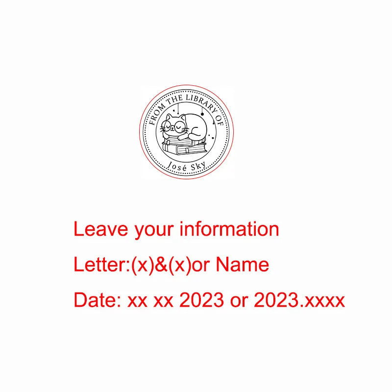 パーソナライズされたエンボススタンプロゴカスタム