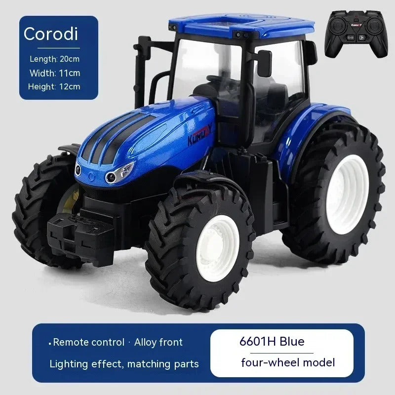 1:24 Alloy Remote-Controlled Tractor Toy