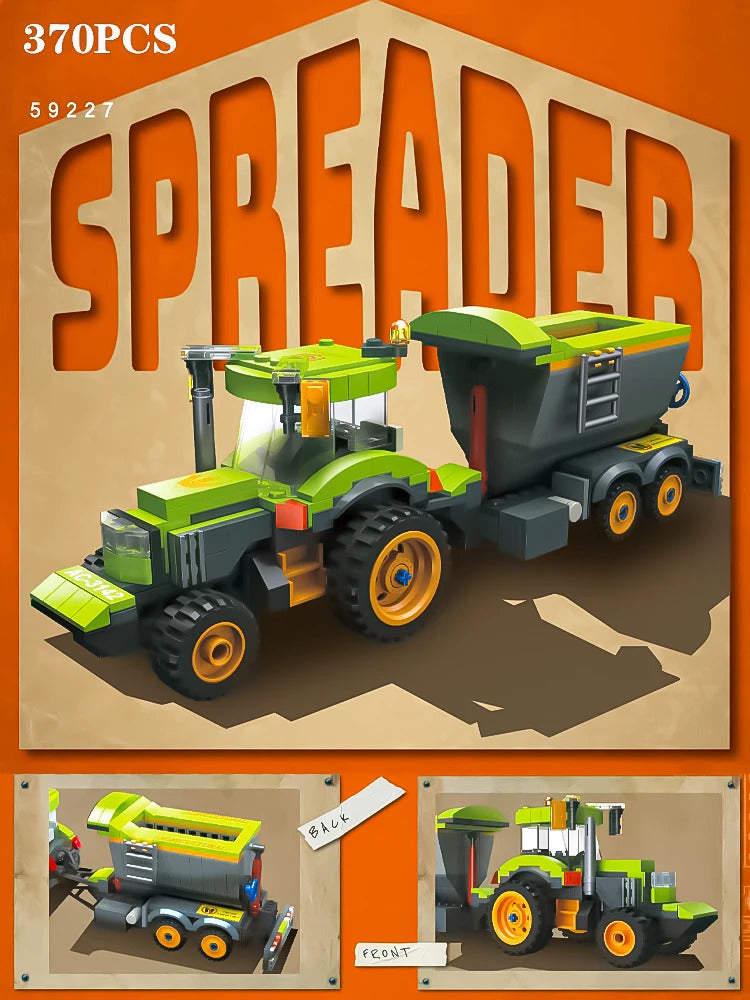 飼料収穫機技術ビルディングブロック子供組み立ておもちゃ