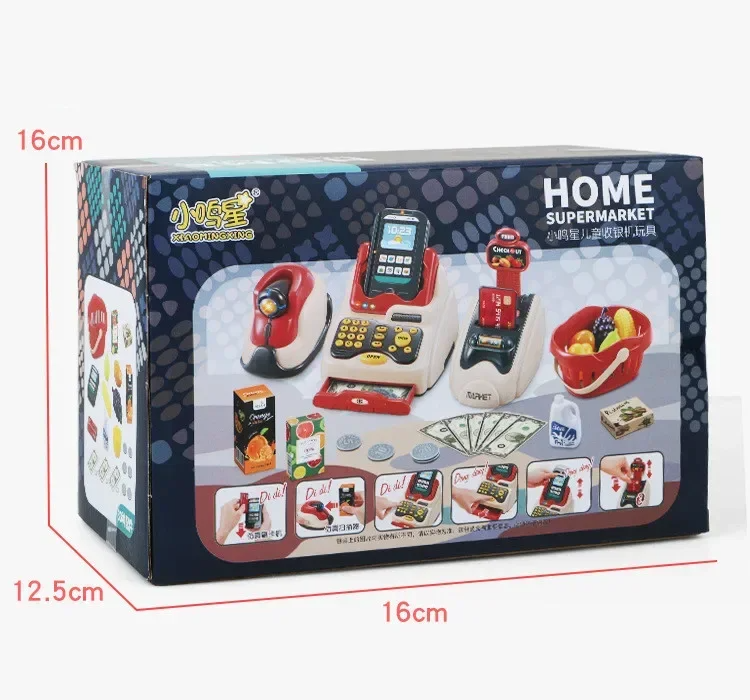 24pcs LED Lights and sound Children's cash register Toy