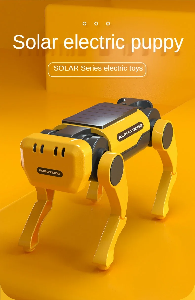 Robot Dog Science Experiment Kits Solar Powered Puppy