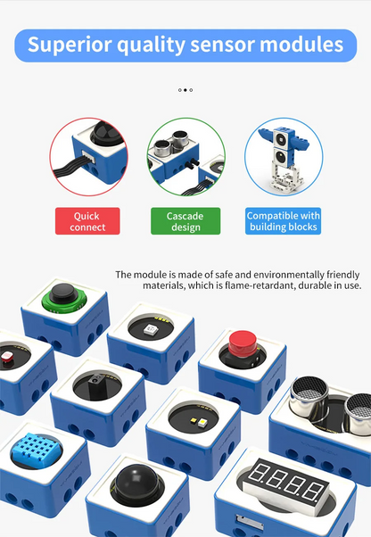 21 in 1 Microbit V2 Robotics Kit DIY Electronic Sensor Kit