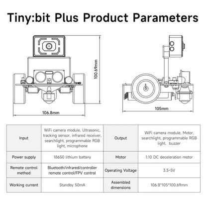 Robot Car With WiFi Camera Module Programmable Toy