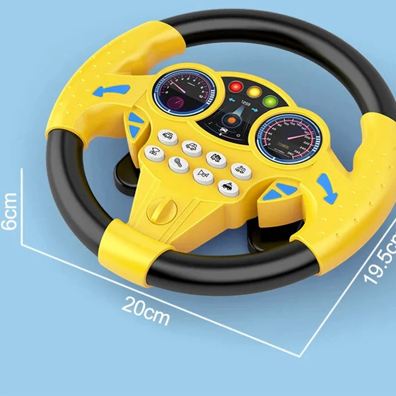 Infant Shining Eletric Simulation Steering Wheel Toy