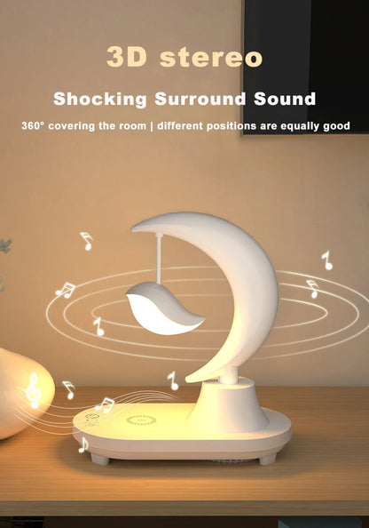 Bluetoothスピーカー LEDベッドサイドナイトランプ