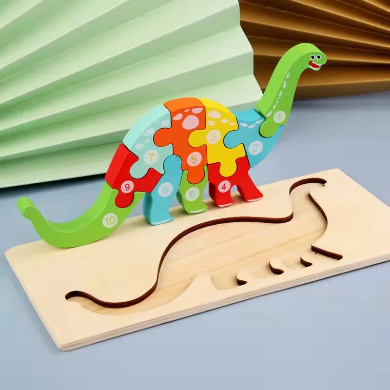 木製幼児用パズル 3Dパズル 知育玩具