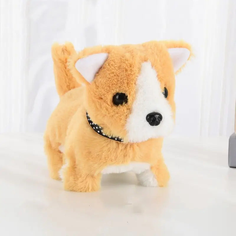 歩く、吠える、うなずく、尻尾を振るシミュレーション電気犬