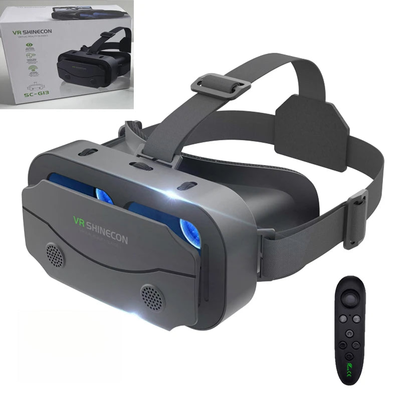3D Virtual Reality VR Glasses With Controllers