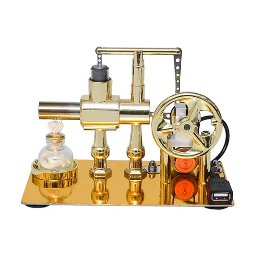 Hot Air Single Cylinder Stirling Engine Invention Collection Toy