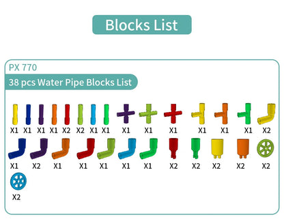 DIY 水ブロックおもちゃ 子供用 組み立て 知育玩具
