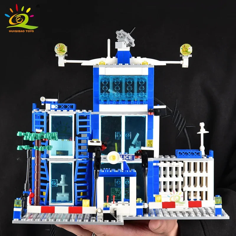 753PCS シティ警察署ビルディングブロックセット