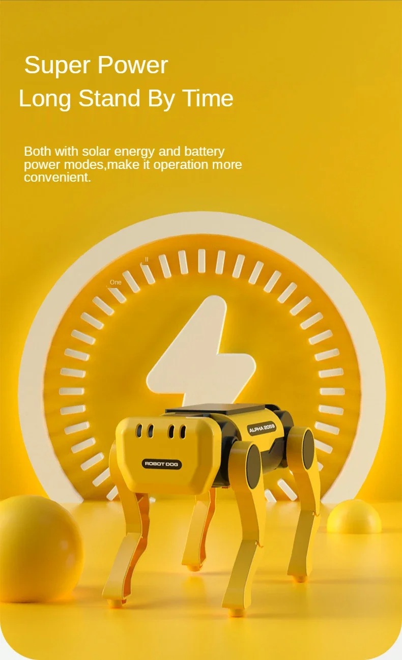 Robot Dog Science Experiment Kits Solar Powered Puppy