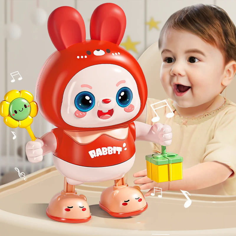 子供用かわいいウサギ電子玩具ペット 音楽ライト付き