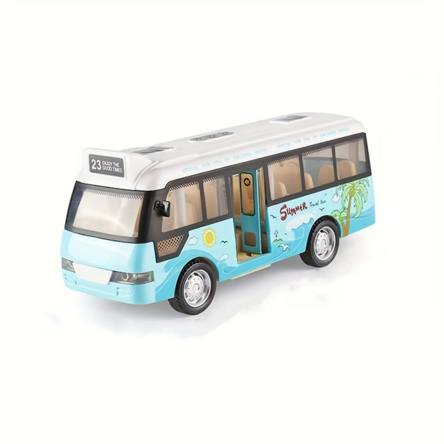 スクールバス おもちゃ 車 プラスチック 小さな車 シティバス
