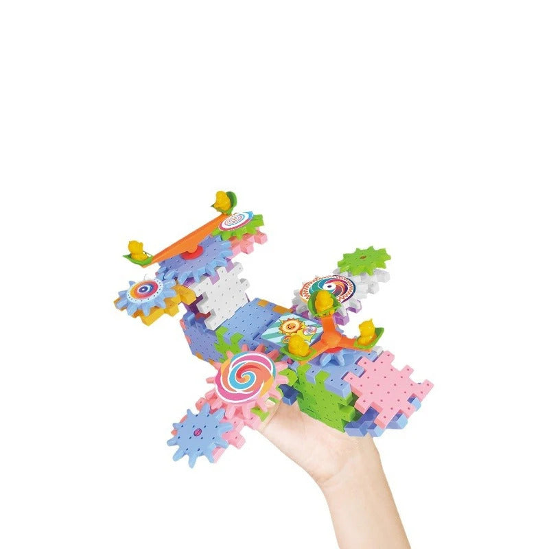 人気 83-263 PCS 電動ギア 3D パズル モデル構築キット