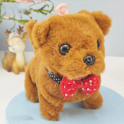 歩く、吠える、うなずく、尻尾を振るシミュレーション電気犬