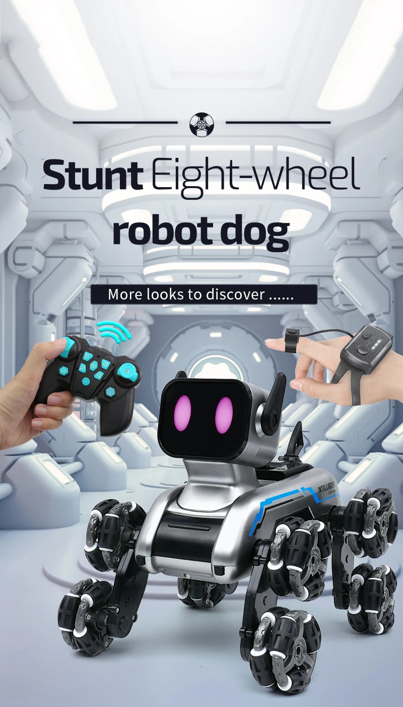 Kid's 8-wheel RC Car Toy Boy Intelligent Machine Dog RC Car