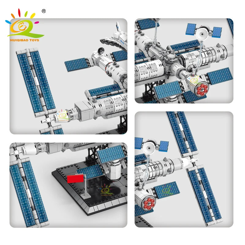 Space Station Building Blocks With Astronaut Figure City