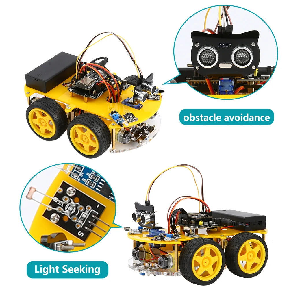 WiFi Multifunction 4WD Smart Robot Car Kit