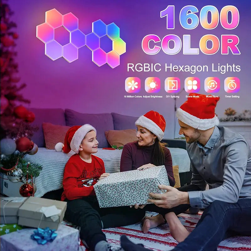Smart LED Hexagon Quantum Light DIY Splice Wall Lam