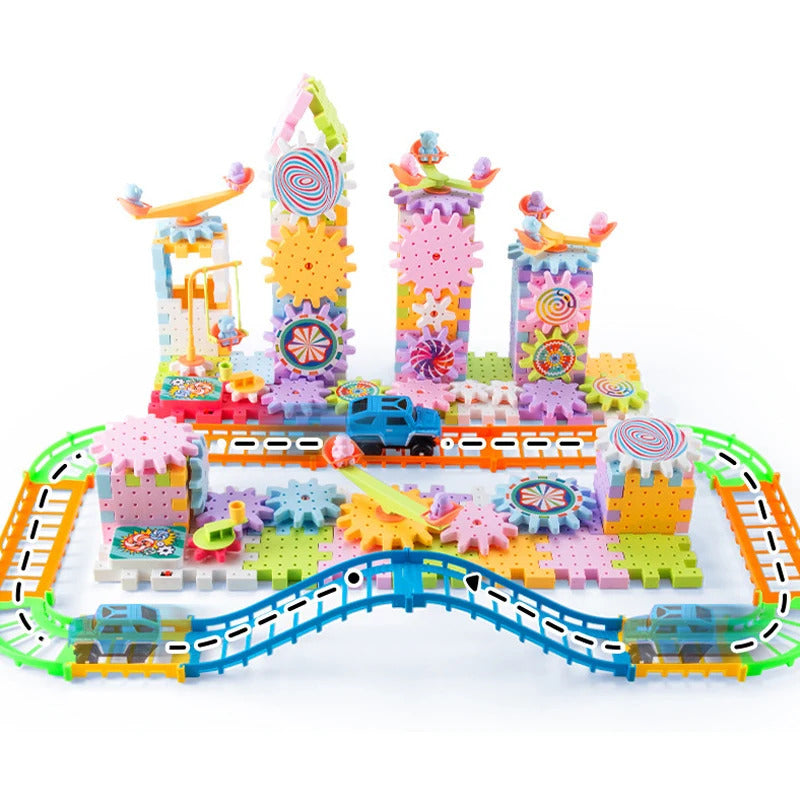 人気 83-263 PCS 電動ギア 3D パズル モデル構築キット