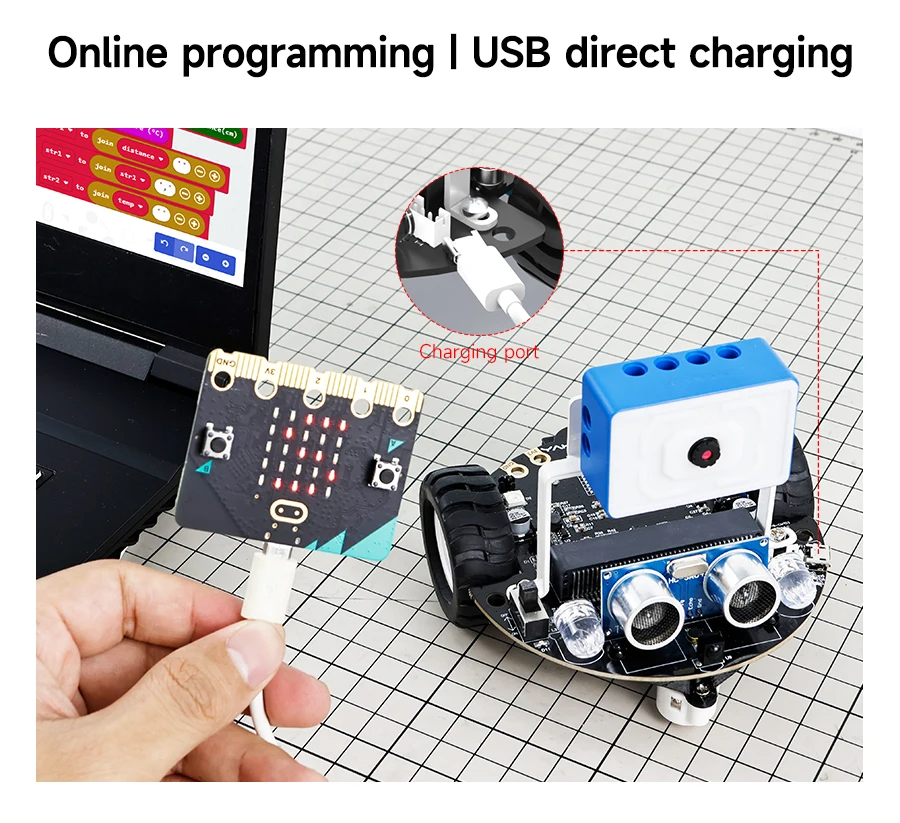 Robot Car With WiFi Camera Module Programmable Toy