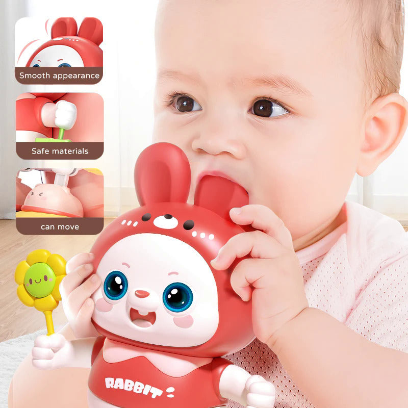 子供用かわいいウサギ電子玩具ペット 音楽ライト付き