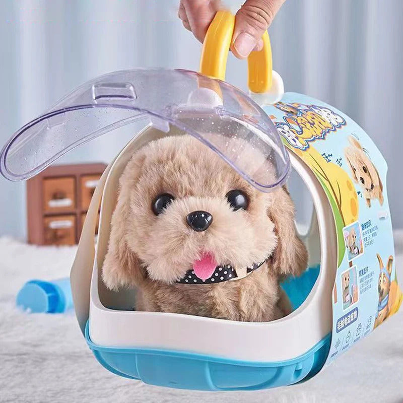 新しい電子歩行インタラクティブ犬ぬいぐるみおもちゃ