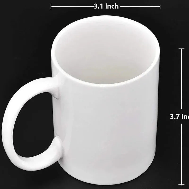300ML 中指カップ ホワイト おもしろいセラミックマグ