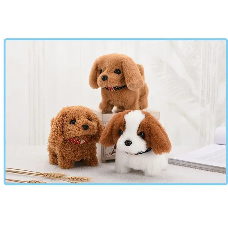 歩く、吠える、うなずく、尻尾を振るシミュレーション電気犬