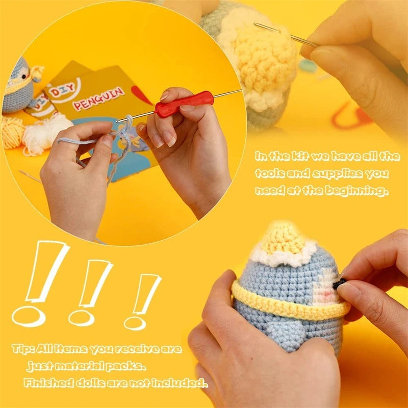 恐竜あみぐるみ作成キット DIY かぎ針編みキット