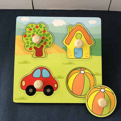 木製幼児用パズル 3Dパズル 知育玩具