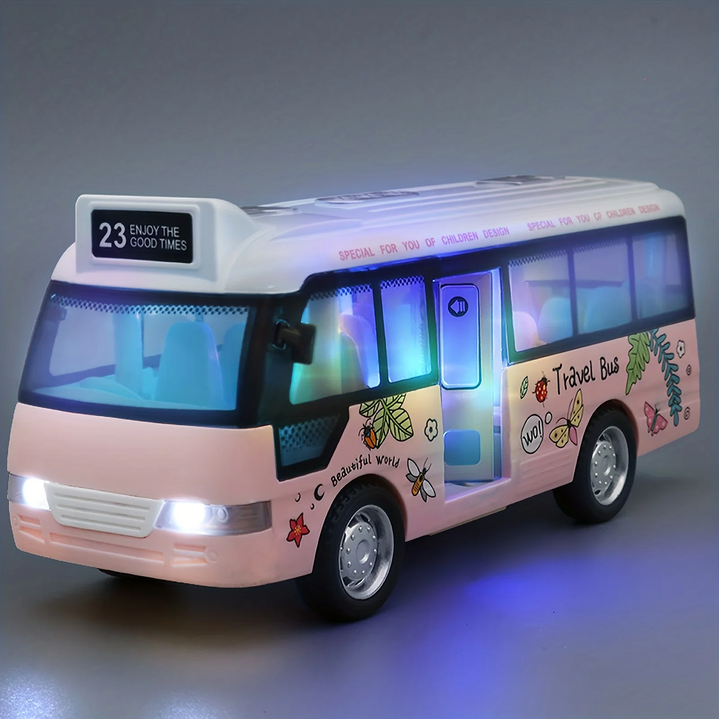 スクールバス おもちゃ 車 プラスチック 小さな車 シティバス