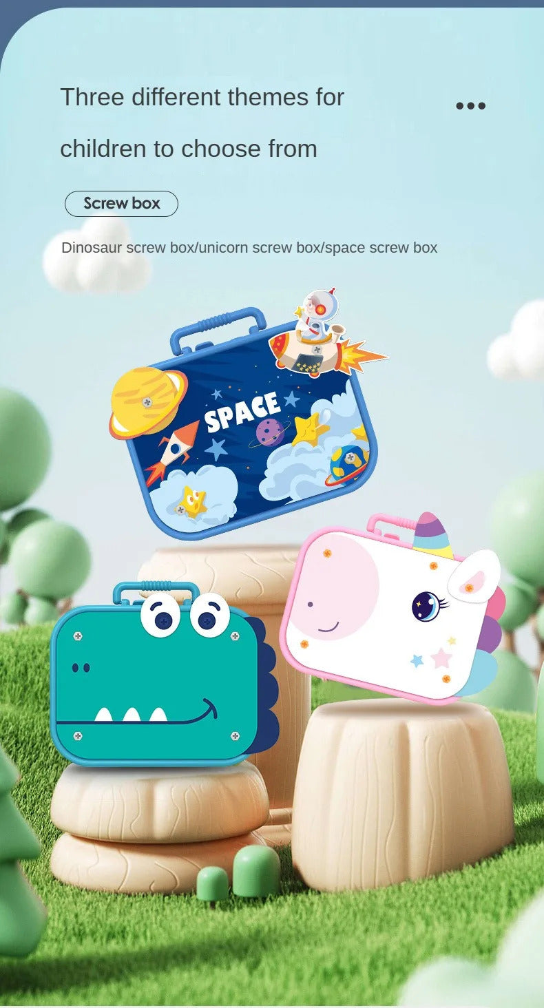211PCS 子供用ごっこ遊び修理ツールボックス クリエイティブ教育玩具