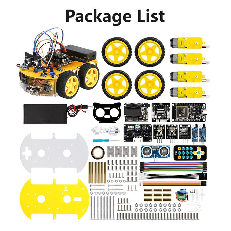 WiFi Multifunction 4WD Smart Robot Car Kit
