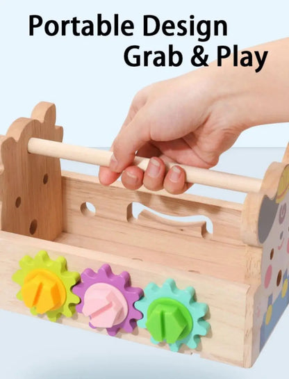 子供用木製ツールボックスクリエイティブプレイセット